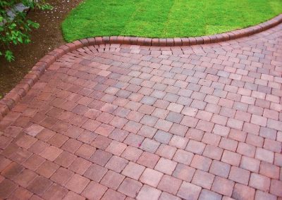 Block paving garden