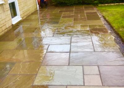 Sandstone paving